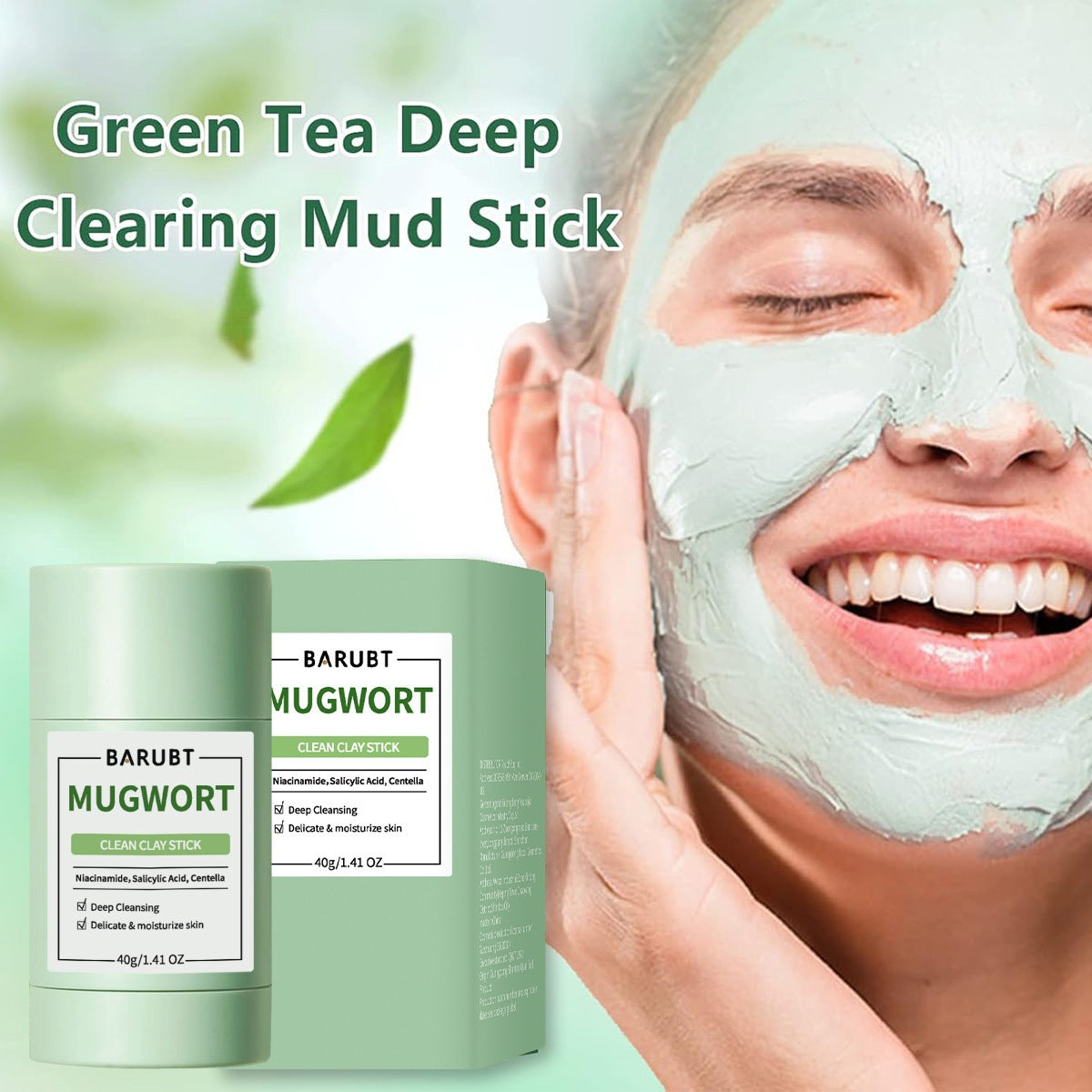 Mugwort Mud Mask Stick Deep Cleansing Pore Care